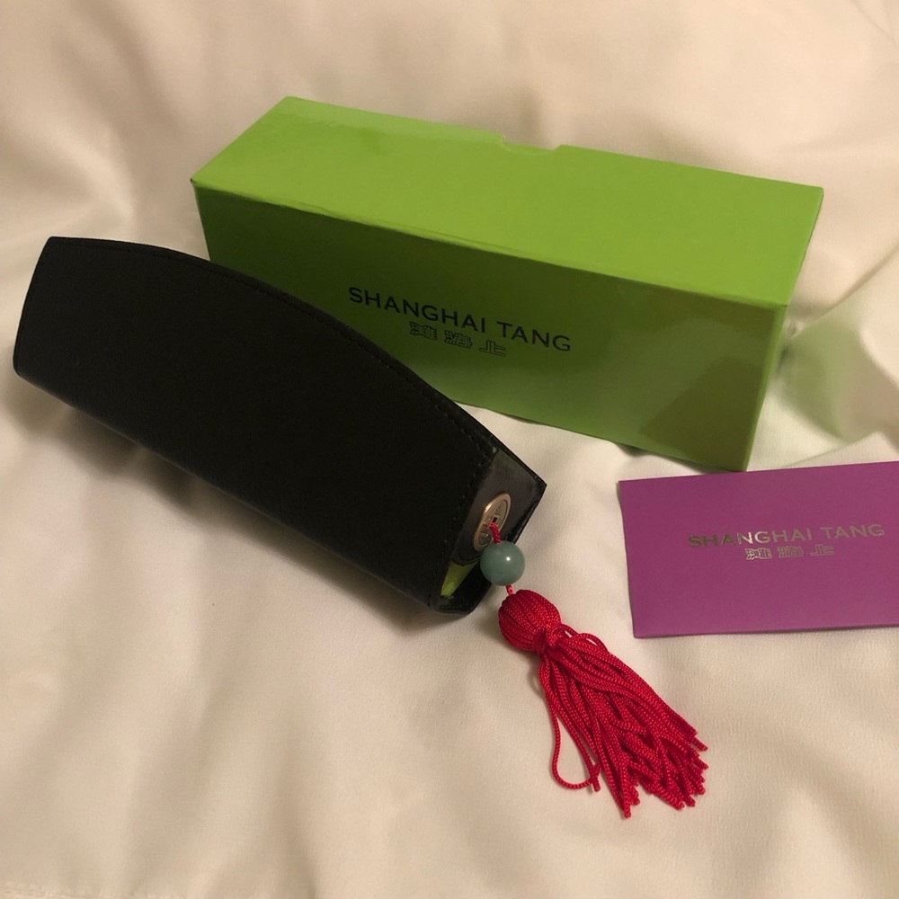 Shanghai Tang Black and Green Accessory Holder